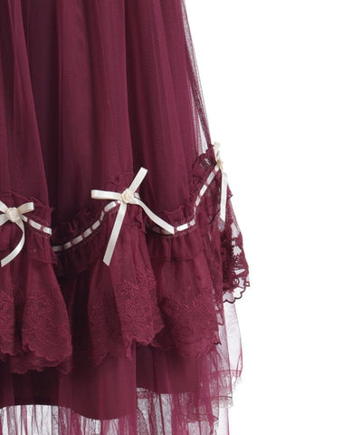 Whip Frill Tulle Skirt
