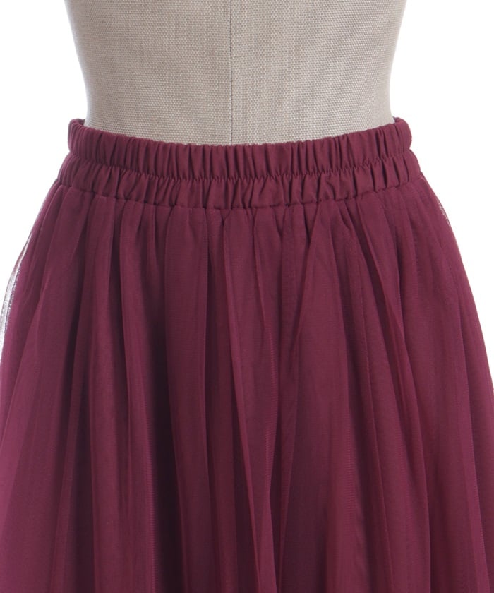 Whip Frill Tulle Skirt