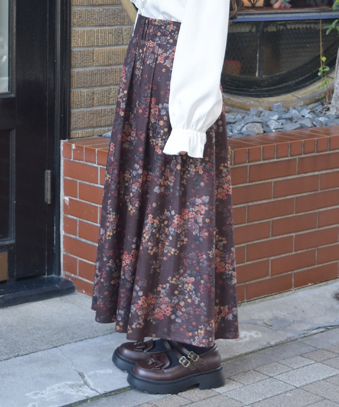 Floral Print Skirt