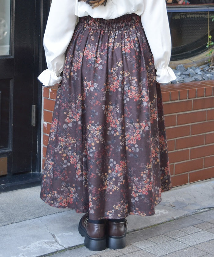Floral Print Skirt