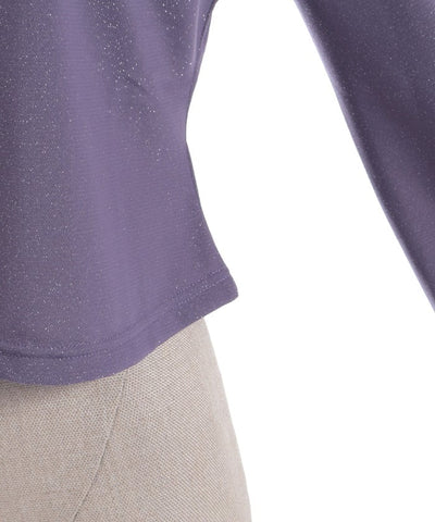 Cross Embroidery Lamé Cut Top