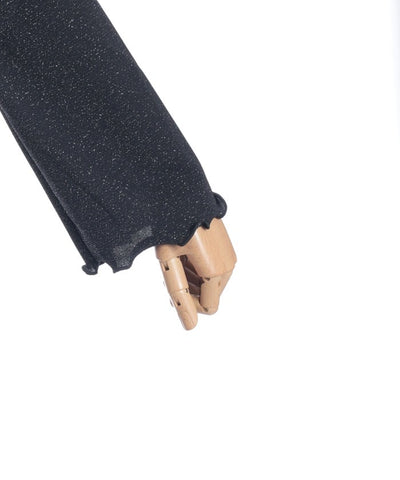 Cross Embroidery Lamé Cut Top