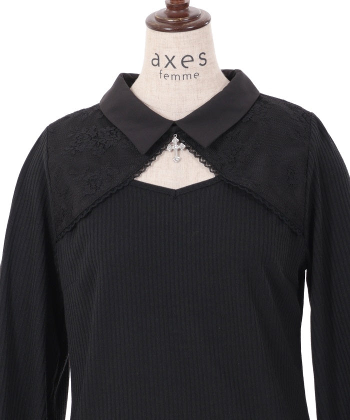 Top with Cross Charm