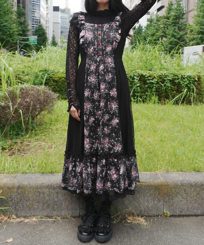 Mini Flower Lace Dress – axes femme from JAPAN