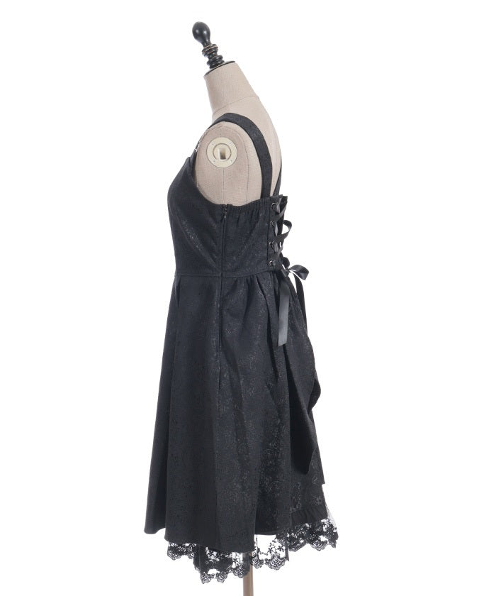 Back Frill Jacquard Dress – axes femme from JAPAN