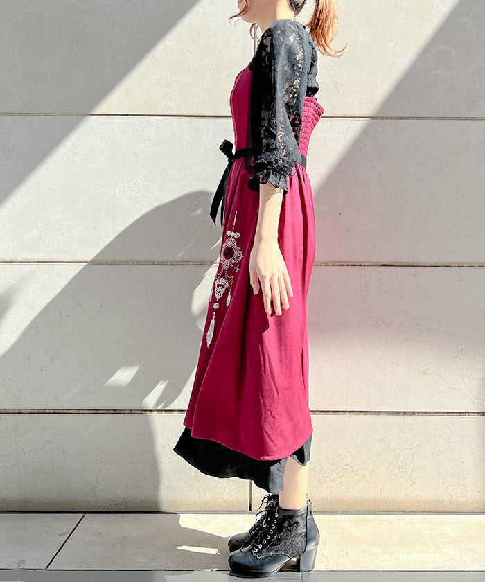 Chinese Style Embroidery Camisole Dress – axes femme from JAPAN