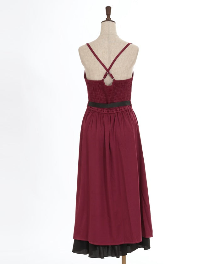 Chinese Style Embroidery Camisole Dress – axes femme from JAPAN