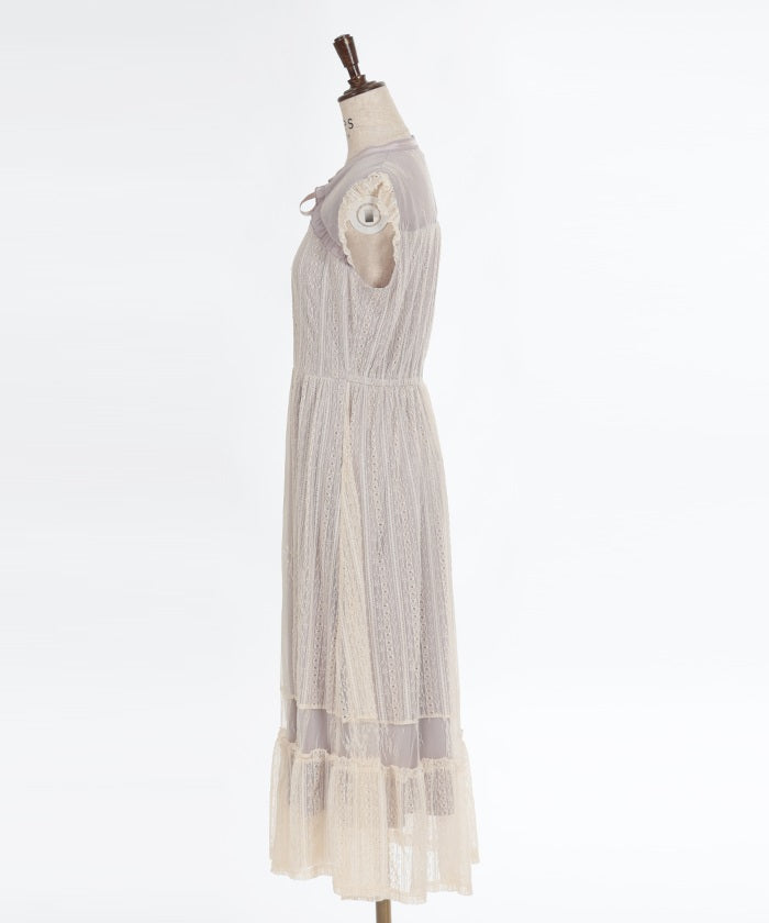 Lace Layered Sleeveless Dress