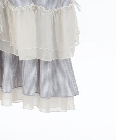 Rose Ribbon Check Dress