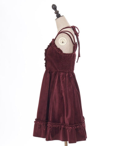 Velour Camisole Dress