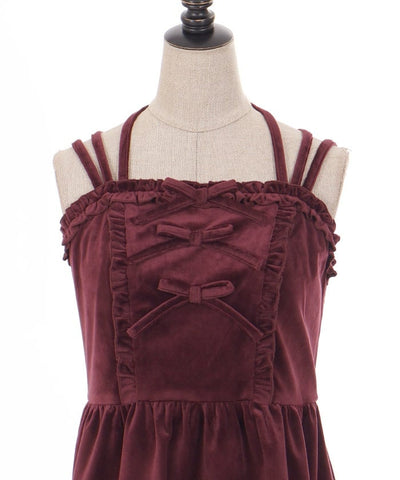 Velour Camisole Dress