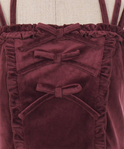 Velour Camisole Dress