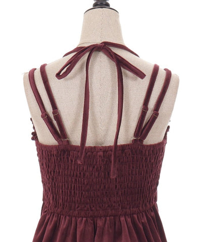 Velour Camisole Dress