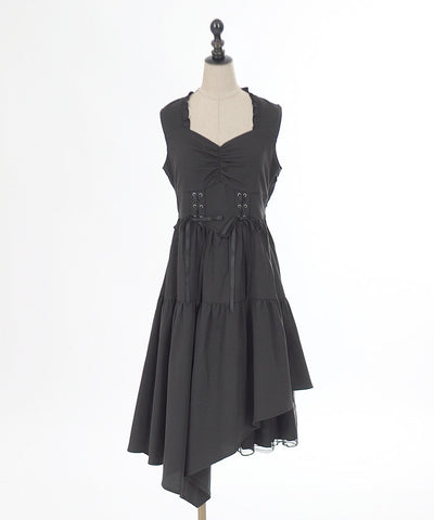 Corset Design Asymmetric Dress