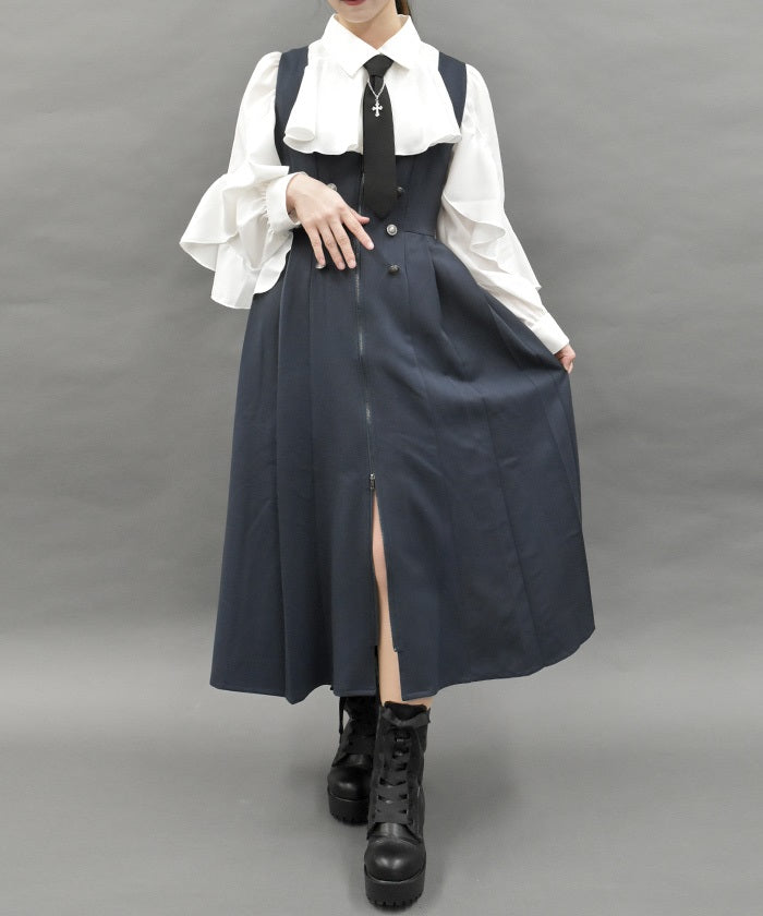 Vest Design Long Dress