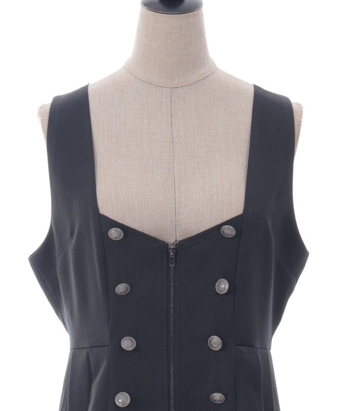 Vest Design Long Dress