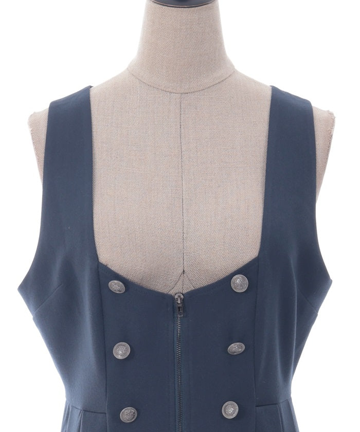 Vest Design Long Dress