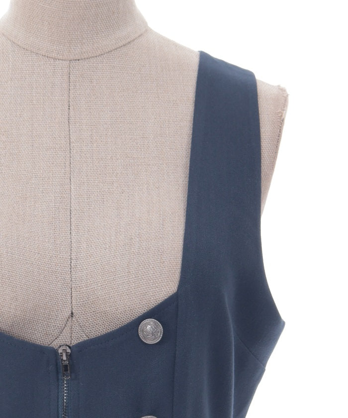 Vest Design Long Dress