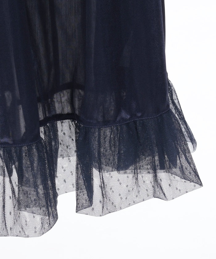 Papillon Rose Pattern Lace-Up Dress – axes femme from JAPAN