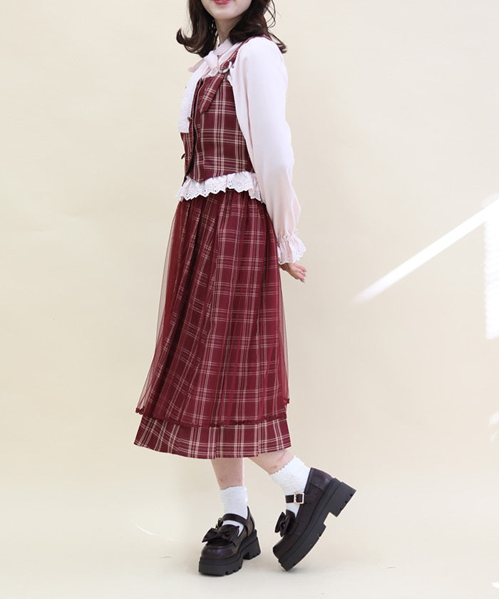 Plaid Matching Set