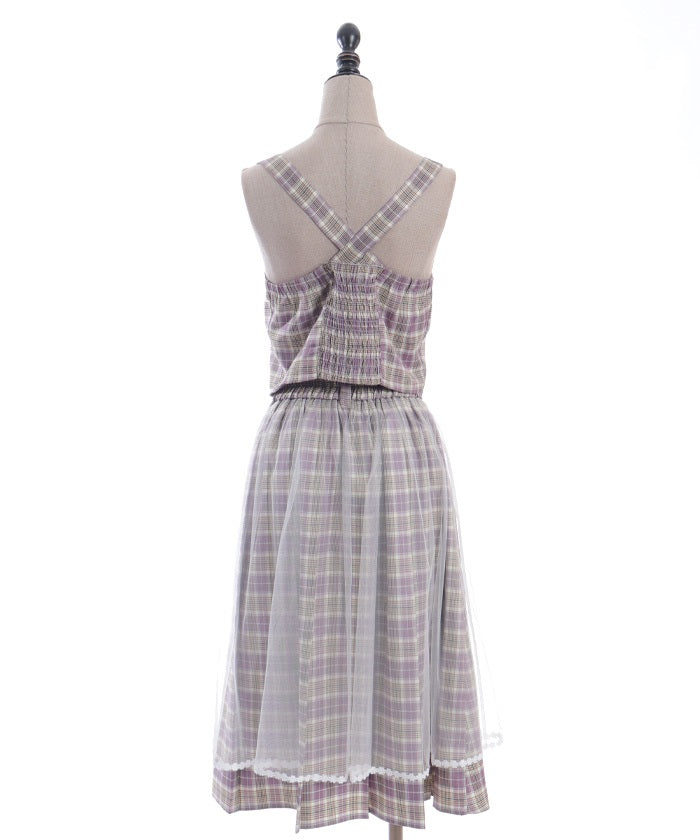 Plaid Matching Set