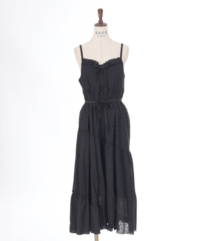 axes femme black dress Chinese Slit Sleeve Long Dress axes femme from JAPAN