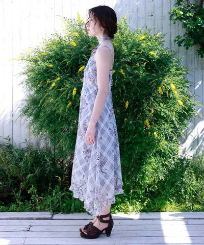 Rosy Plaid Camisole Dress