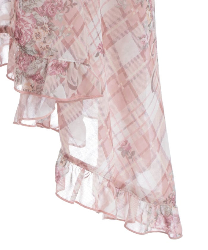 Rosy Plaid Camisole Dress