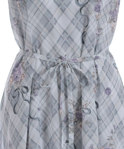 Rosy Plaid Camisole Dress