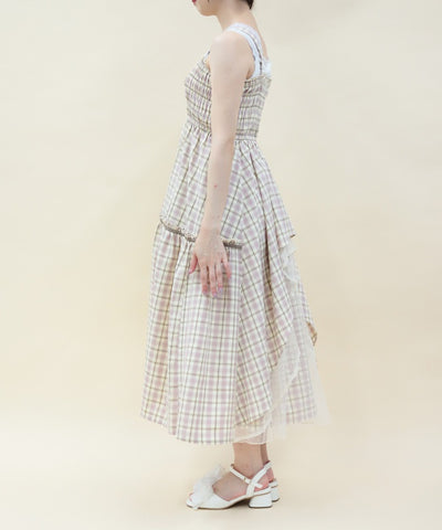 Back Frill Long Dress