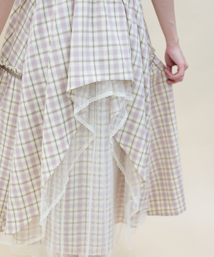 Back Frill Long Dress