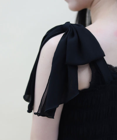 Back Frill Long Dress