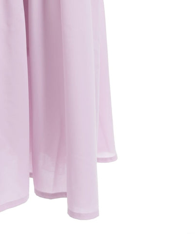 Back Frill Long Dress