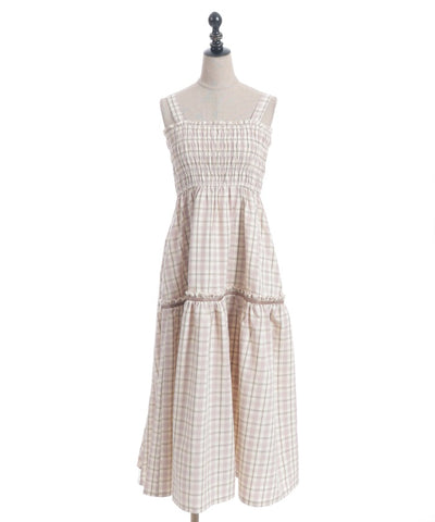 Back Frill Long Dress