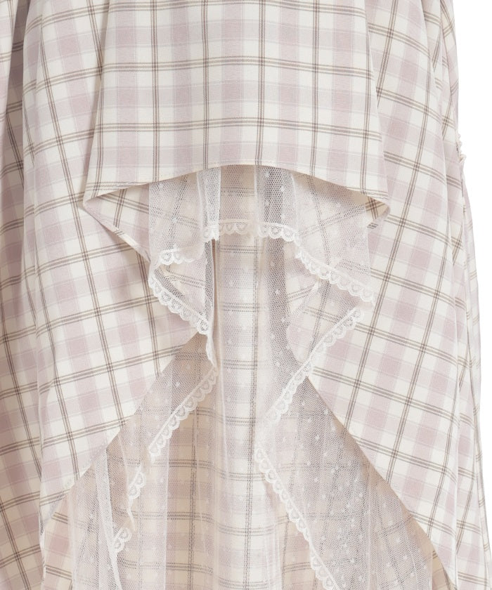 Back Frill Long Dress