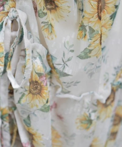 Sunflower Pattern Camisole Dress