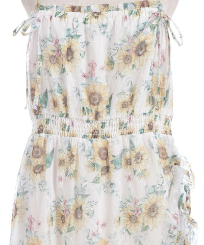 Sunflower Pattern Camisole Dress