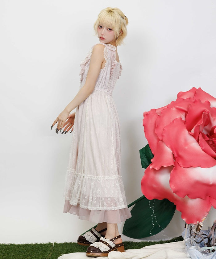 Patchwork Lace Dress – axes femme from JAPAN