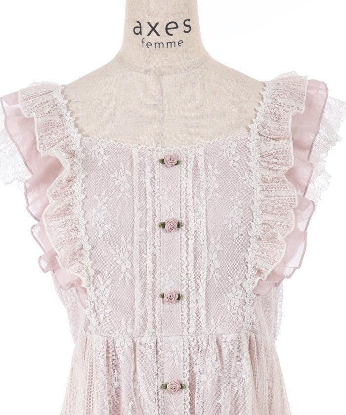 Patchwork Lace Dress – axes femme from JAPAN