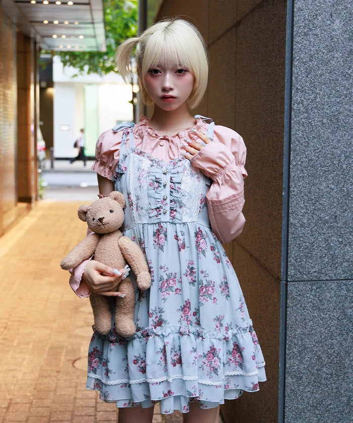 Floral Pattern Camisole Tunic