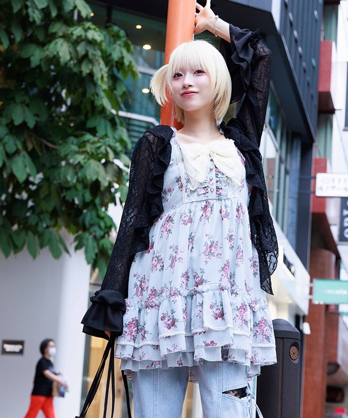 Floral Pattern Camisole Tunic