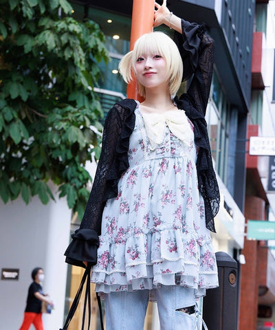 Floral Pattern Camisole Tunic