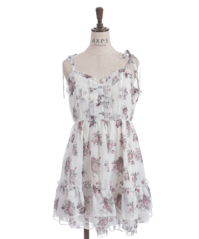 Floral Pattern Camisole Tunic