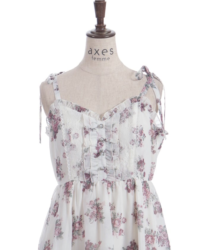 Floral Pattern Camisole Tunic