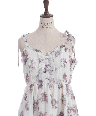 Floral Pattern Camisole Tunic