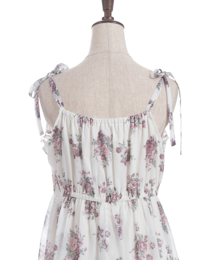 Floral Pattern Camisole Tunic