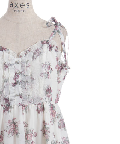 Floral Pattern Camisole Tunic