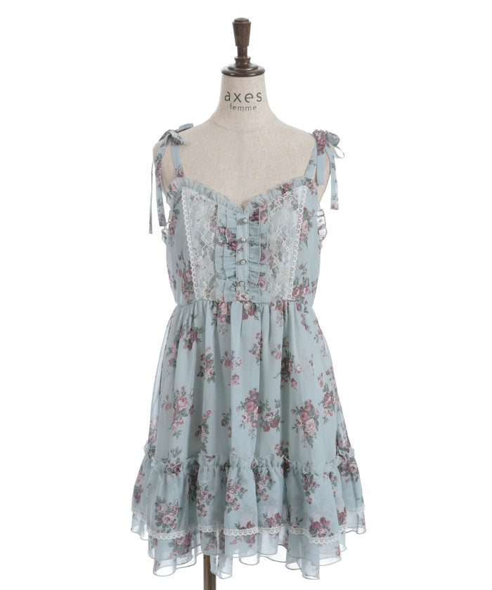 Floral Pattern Camisole Tunic
