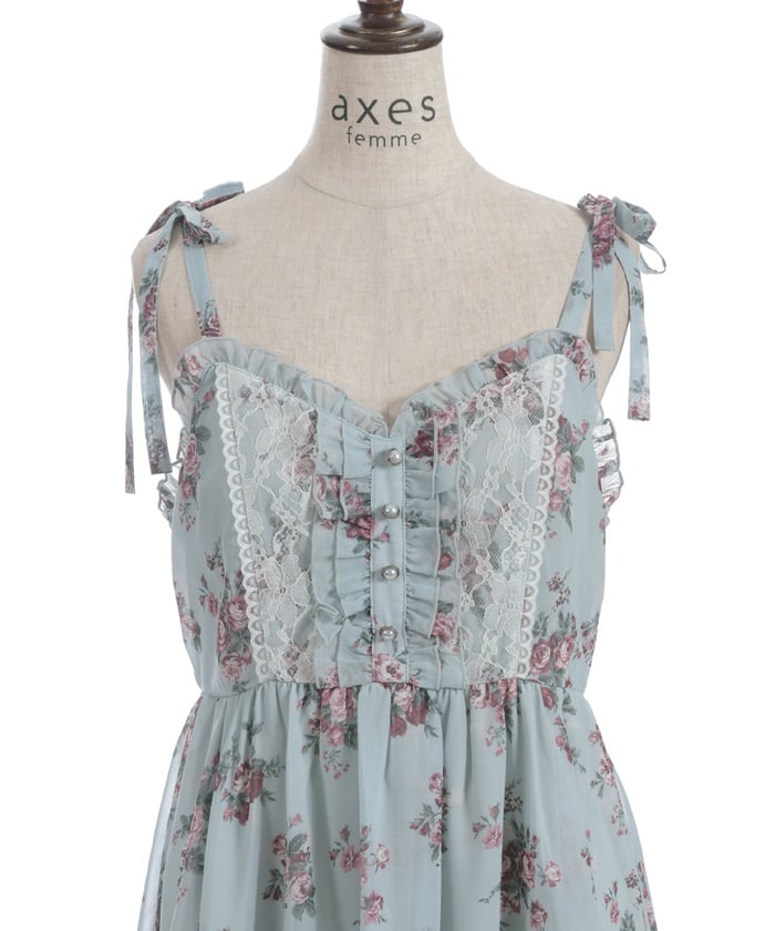 Floral Pattern Camisole Tunic