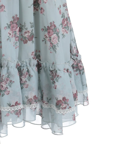 Floral Pattern Camisole Tunic